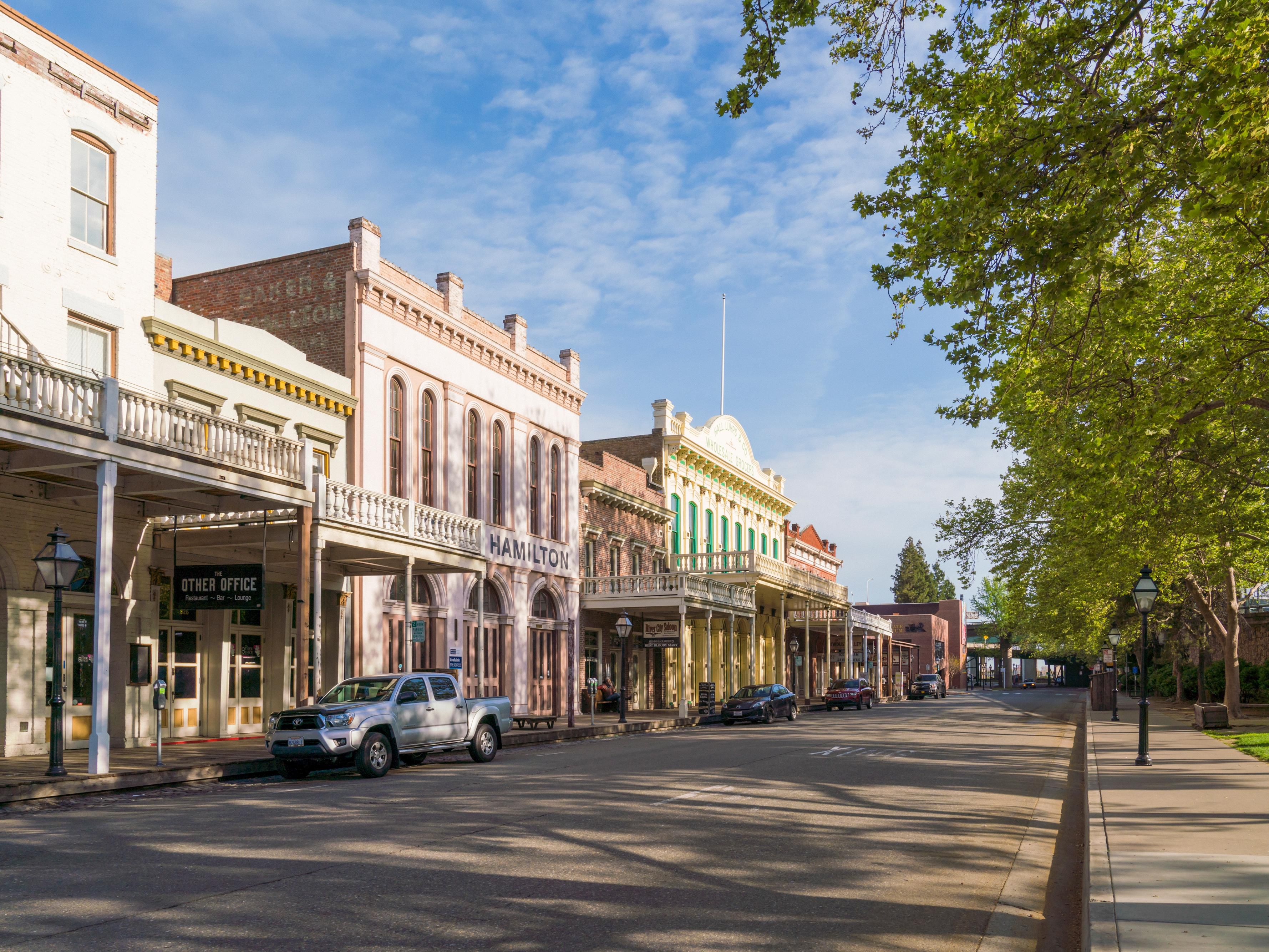 Photo of Old Town in West Sacramento.